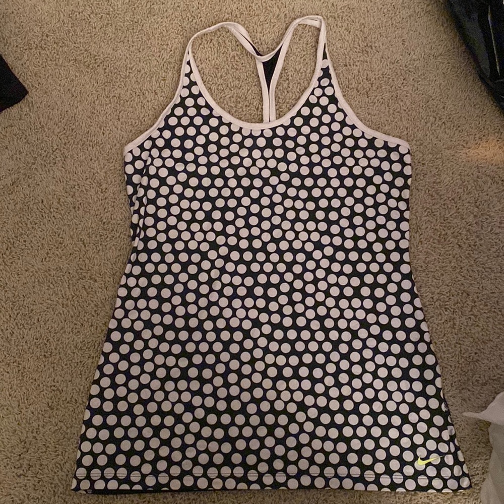 Nike polka dot sports tank top